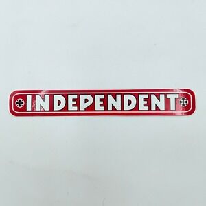 Independent Skateboard Sticker Decal 8" OG Bar Logo Red Black White Vintage 1990